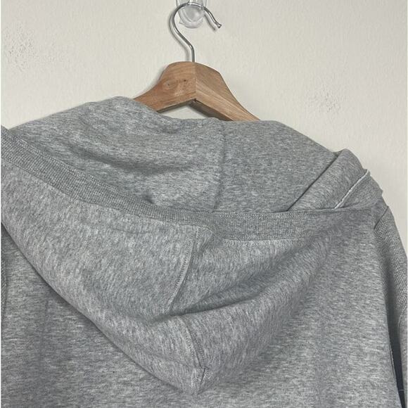 Anthropologie Daily Practice Sport Hooded Mini Dress Sweatshirt Gray L - Picture 7 of 8